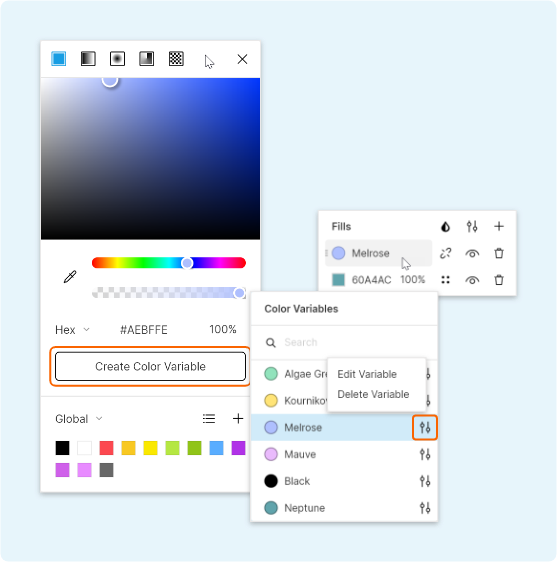 Color variables in Lunacy