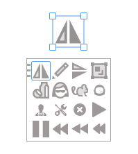 A view of the icon tool